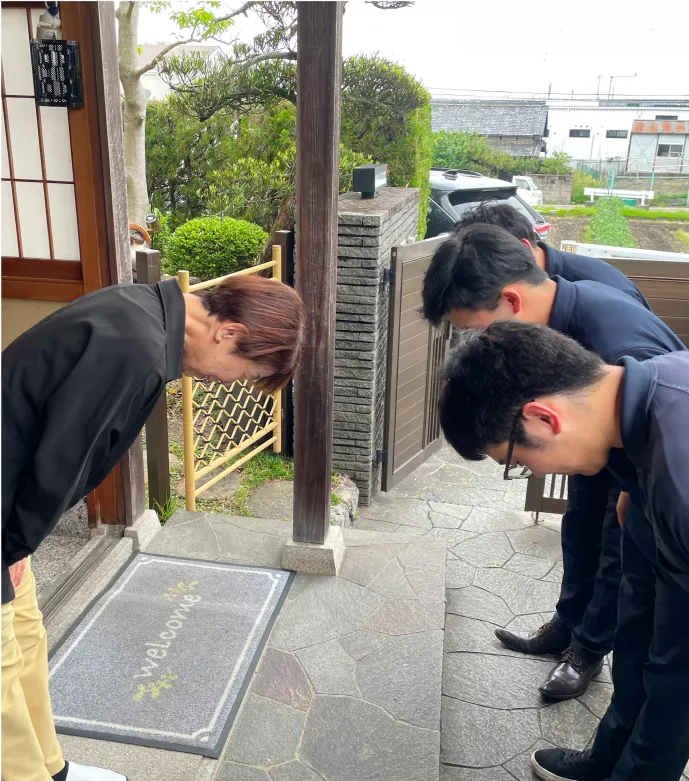 近隣の方へ配慮した静かな作業